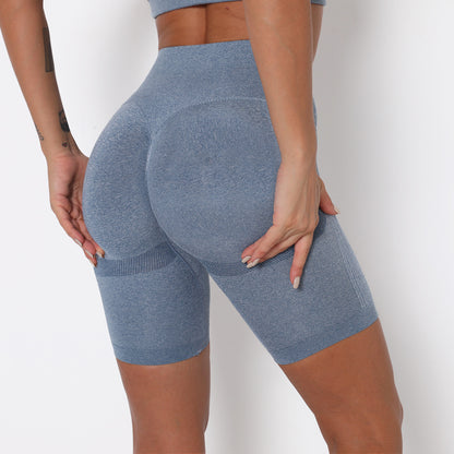 Pantalon de survêtement à cinq points pour femmes, portez des collants à fesses de pêche