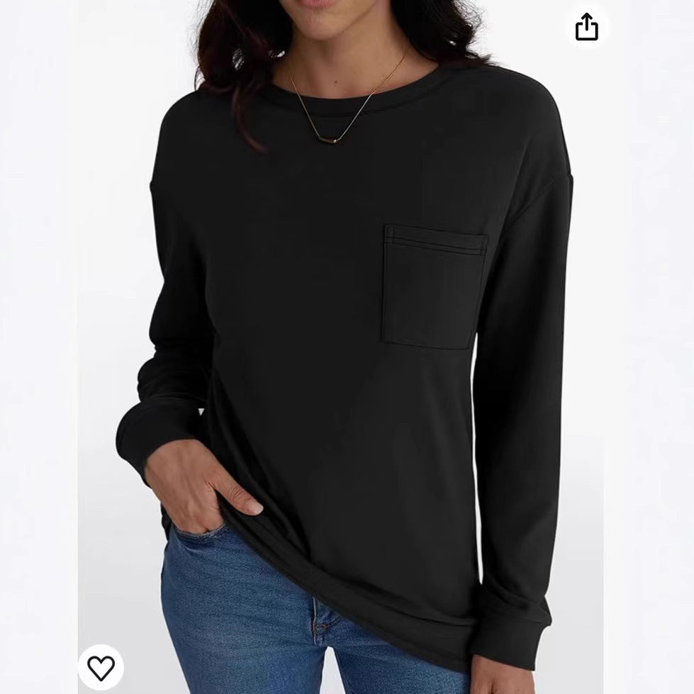 Pull ample à manches longues pour femme, vêtement de loisirs, à la mode, pour l'automne