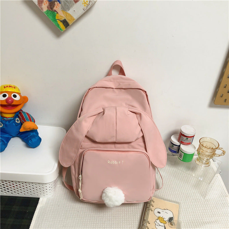 All-match Korean Style Cute Bunny Ears Backpack