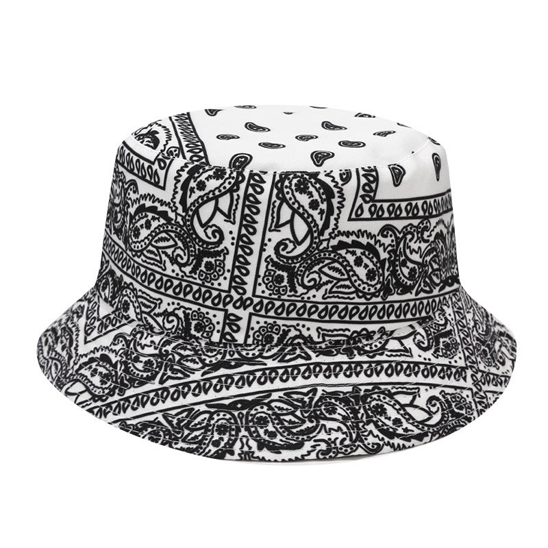 Cashew Full Print Double-sided Fisherman Outdoor Sunshade Sports And Leisure Basin Hat