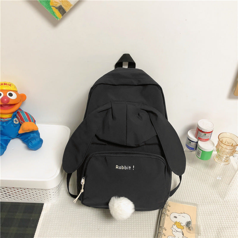 All-match Korean Style Cute Bunny Ears Backpack