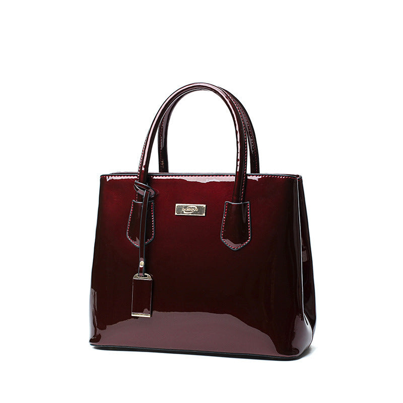 Patent leather bag