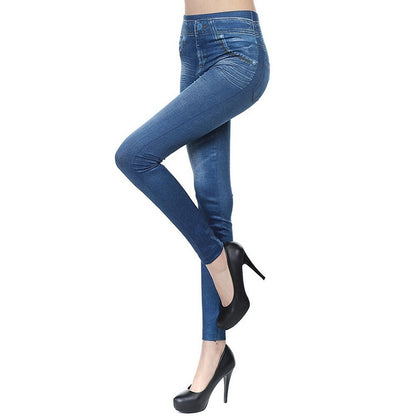 Jeggings mit hoher Taille - Jeans-Leggings