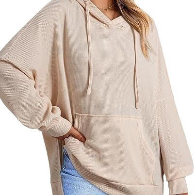 Sweat-shirt à manches longues avec poche pour femme