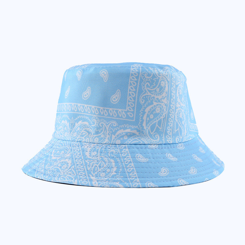 Cashew Full Print Double-sided Fisherman Outdoor Sunshade Sports And Leisure Basin Hat