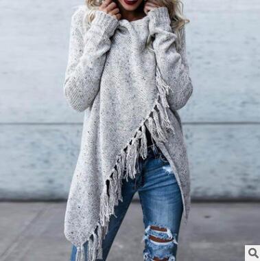 Women's shawl sweater knitted cardigan