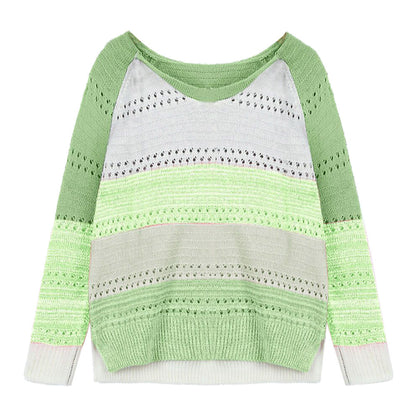 Pull à manches longues pour femme, haut en laine de couleur assortie