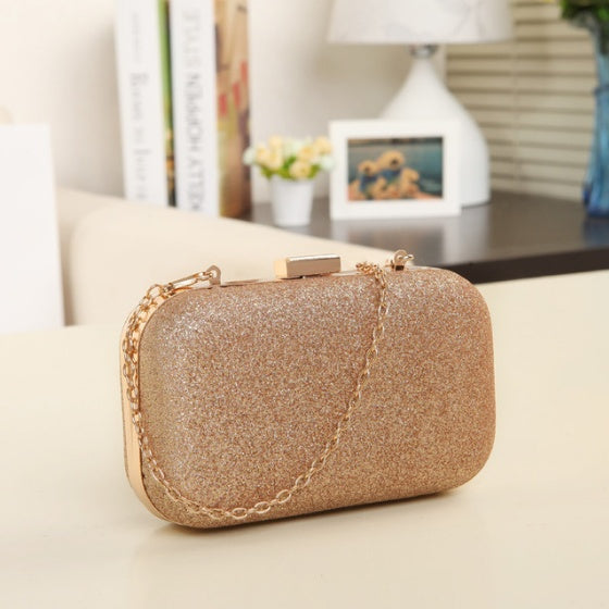 Women Handbag Evening Bags For Party New Women Chain Shoulder Bag Ladies Fashion Gold Clutch Box Bag Women Messenger