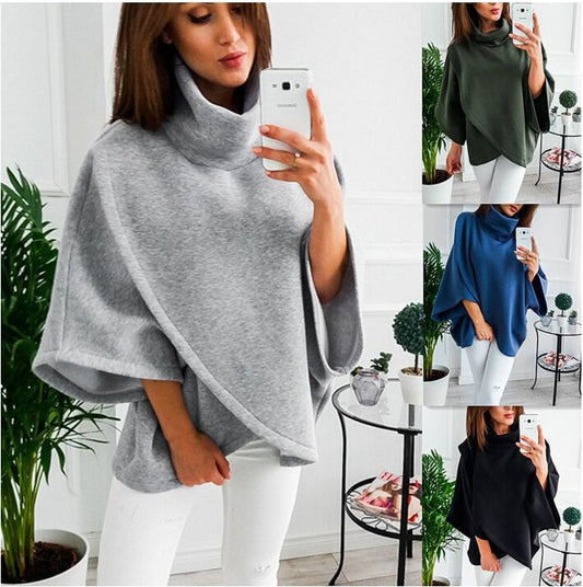 Amazon AliExpress Ebay Europa und die Vereinigten Staaten Winter neue warme Jacke mit hohem Kragen Pullover Top 