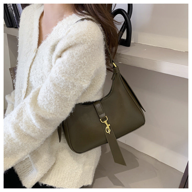 Women's Fashionable And Versatile Temperament Single Shoulder Crossbody Bag