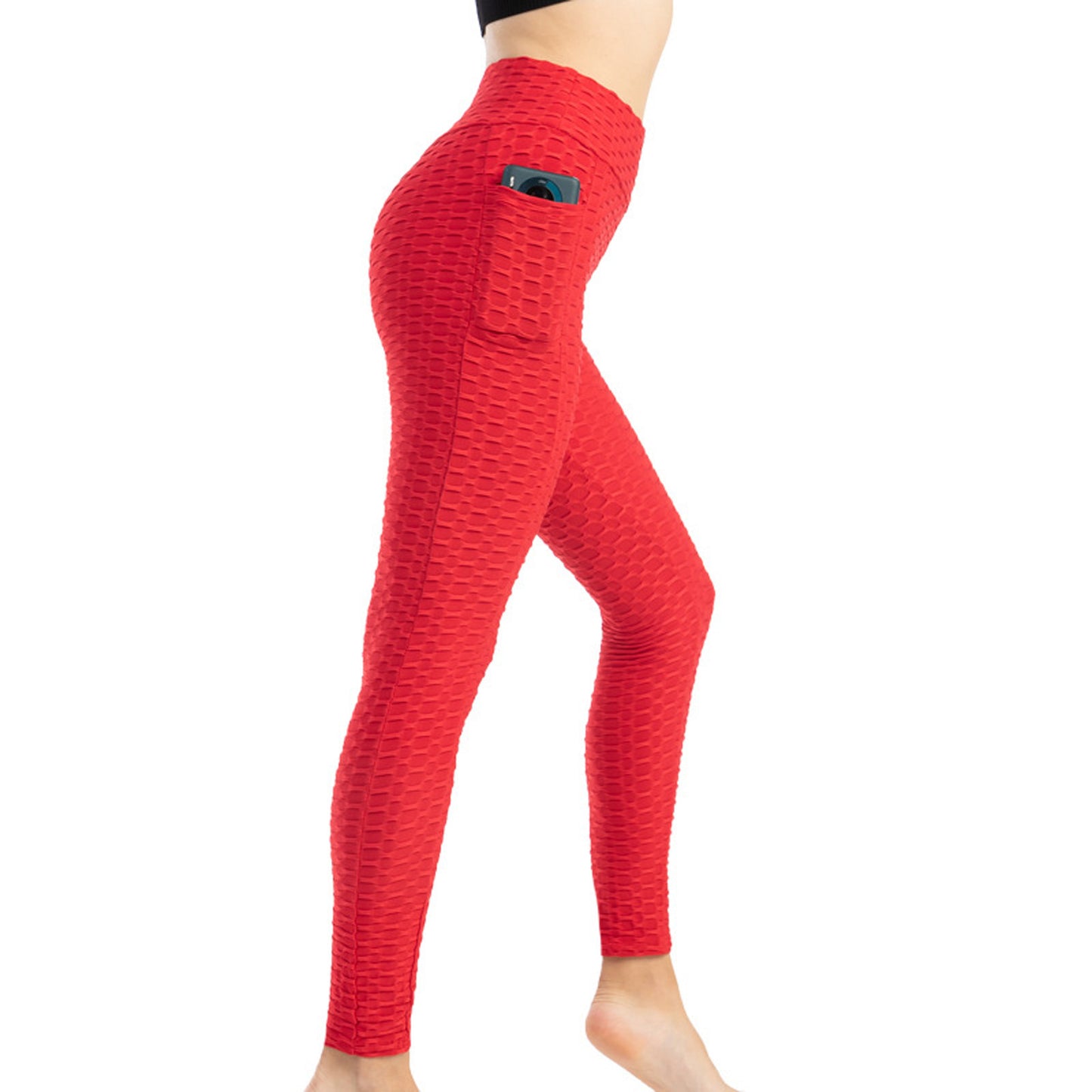 Legging slim à haute élasticité pour femme, rehaussant les hanches et absorbant la transpiration