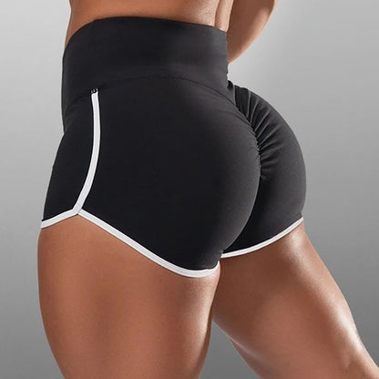 Aliexpress Wish Amazon Hot Models Female High-Waist Buttocks Yoga Running Shorts