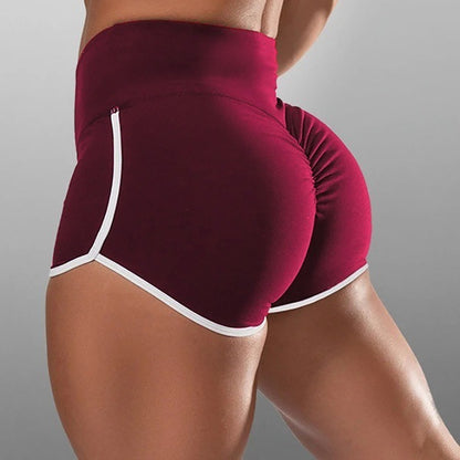 Aliexpress Wish Amazon Hot Models Female High-Waist Buttocks Yoga Running Shorts