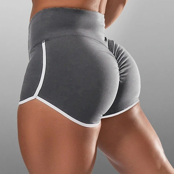 Aliexpress Wish Amazon Hot Models Female High-Waist Buttocks Yoga Running Shorts