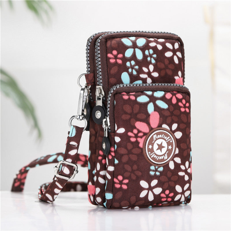 Women'S Messenger Bag Coin Purse Hanging Neck Wrist Bag Running Vertical Mini