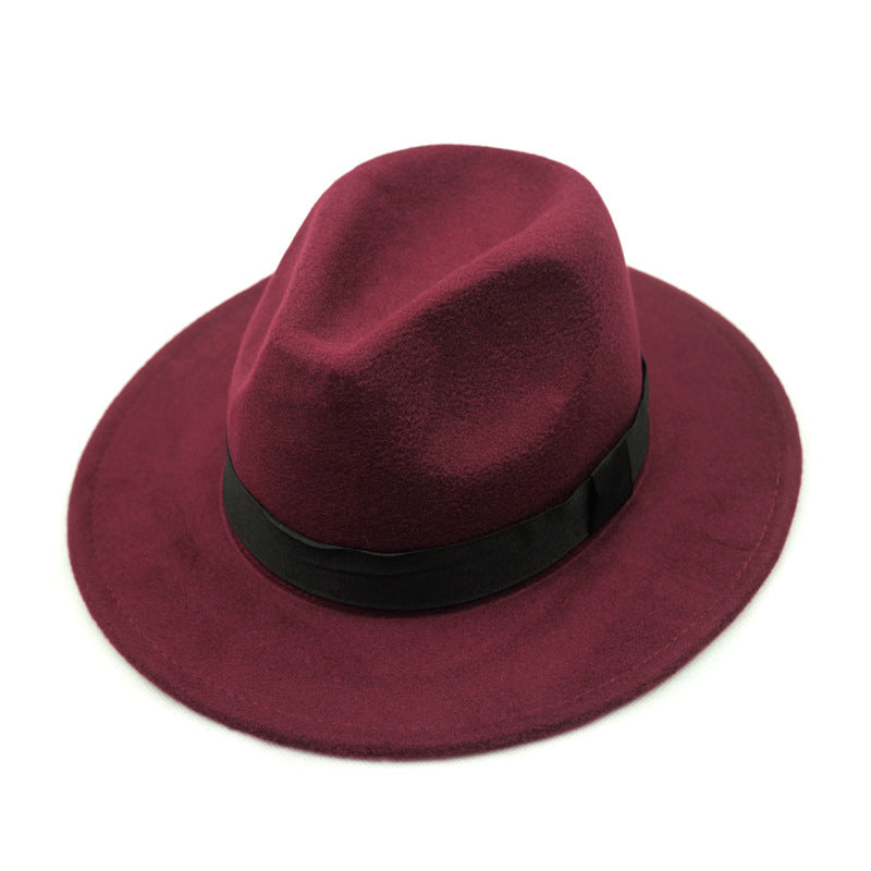 Australia Felt Wool Hat Wide Brim Vintage Jazz Fedora Hat