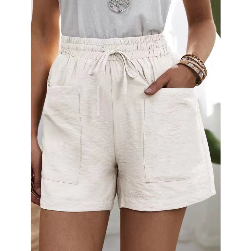 Fashion Ladies Loose Linen Casual Shorts