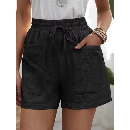 Fashion Ladies Loose Linen Casual Shorts