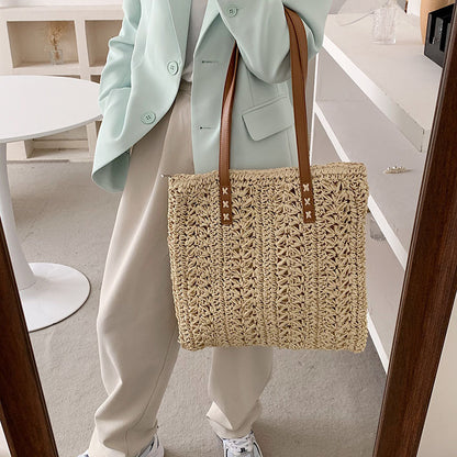 Hand-knitted Female Bag Simple Korean Style One-shoulder Armpit Bag