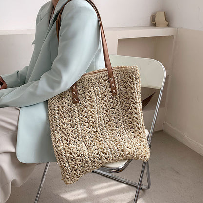 Hand-knitted Female Bag Simple Korean Style One-shoulder Armpit Bag