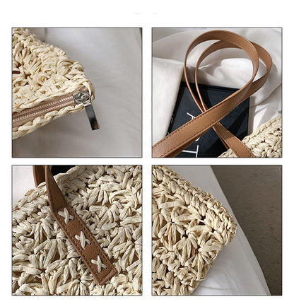 Hand-knitted Female Bag Simple Korean Style One-shoulder Armpit Bag