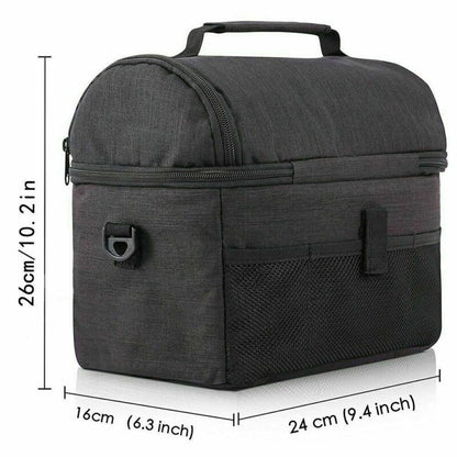 Bag Box Cooler For Men & Women Heavy Duty Oxford Nylon-Blac