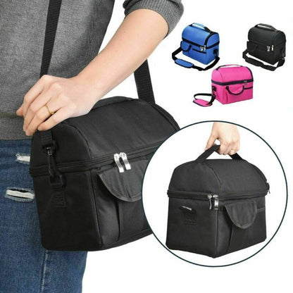 Bag Box Cooler For Men & Women Heavy Duty Oxford Nylon-Blac