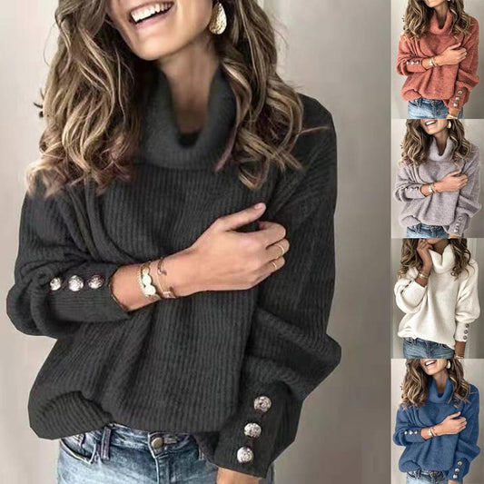 Pull en tricot à revers pour femme