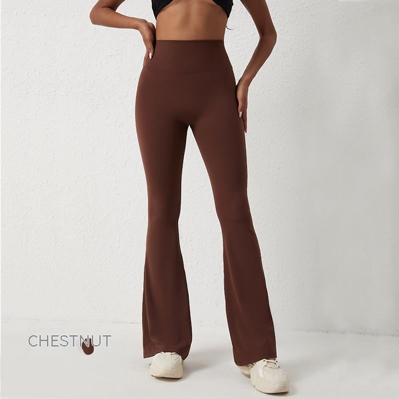 Pantalon moulant taille haute rehaussant les hanches et pantalon de fitness à jambes larges