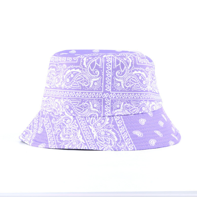 Cashew Full Print Double-sided Fisherman Outdoor Sunshade Sports And Leisure Basin Hat