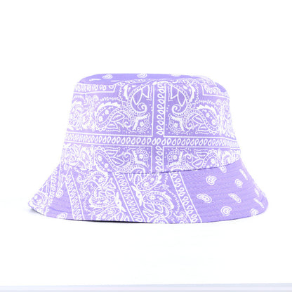 Cashew Full Print Double-sided Fisherman Outdoor Sunshade Sports And Leisure Basin Hat