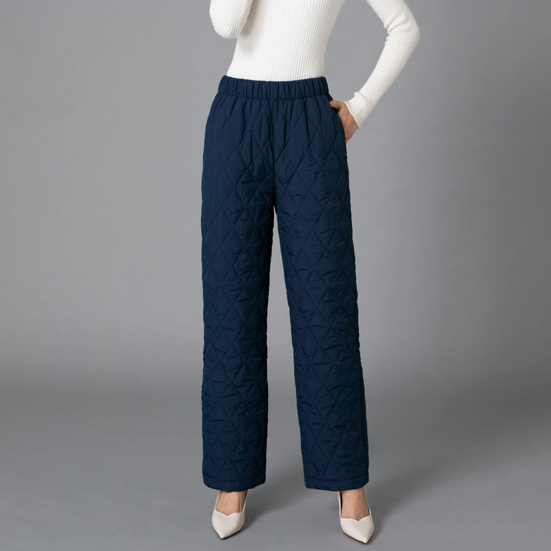 Pantalon en coton coupe droite oversize décontracté