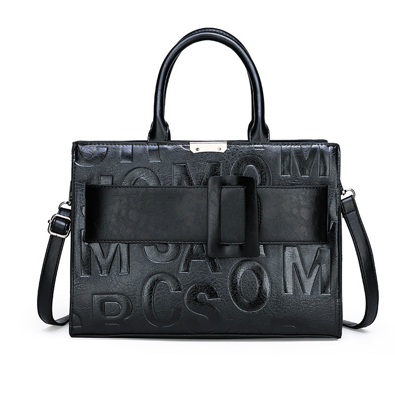 New Female Letter Pattern Portable Shoulder Bag