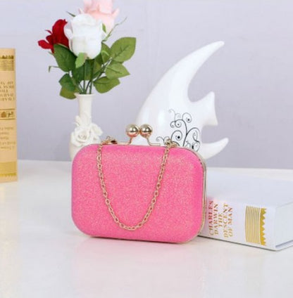 Women Handbag Evening Bags For Party New Women Chain Shoulder Bag Ladies Fashion Gold Clutch Box Bag Women Messenger