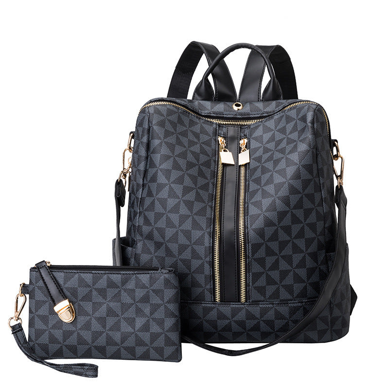 New Women's Fashion Casual Anti-theft Pu Leather Backpack