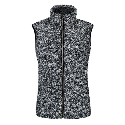 New Women's Plush Vest Jacket, Stand-Up Collar Sleeveless Women's Vest Top