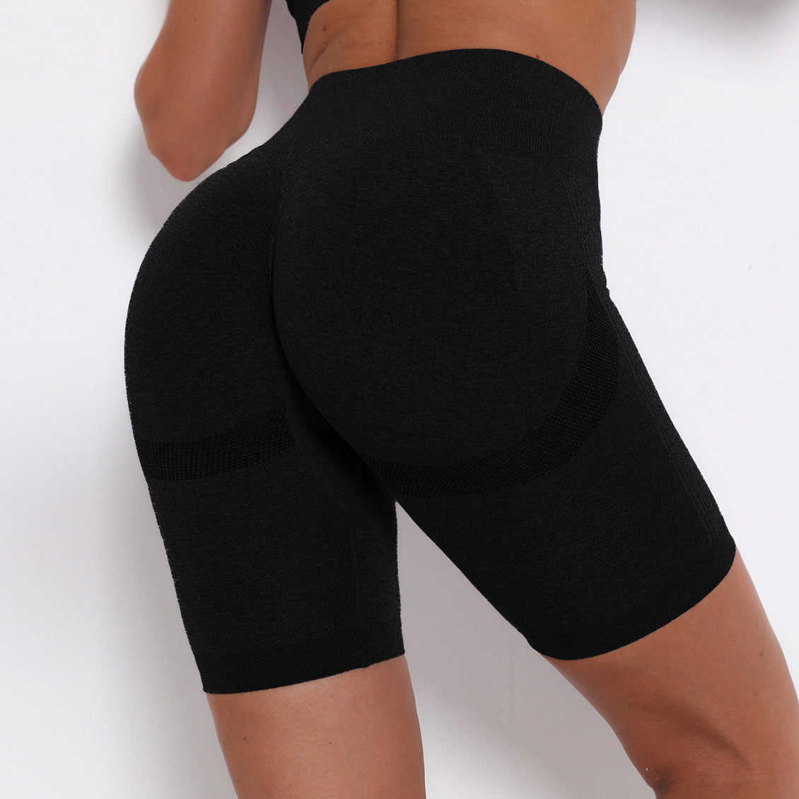 Pantalon de survêtement à cinq points pour femmes, portez des collants à fesses de pêche