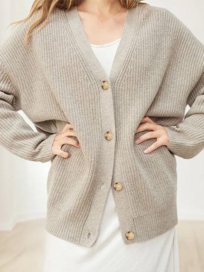 Manteau pull cardigan de couleur unie populaire pour femmes