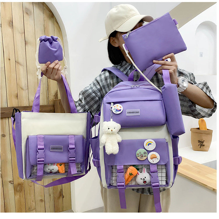 Korean Version Of Student Backpack Campus Japanese Harajuku Fashion