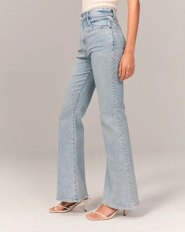 Lässige, einfarbige Jeans für Damen