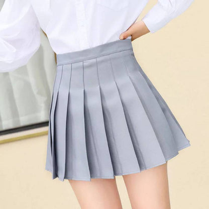 College Style Pleated Skirt Female Summer Plus Size Was Thin