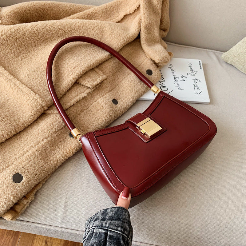 Sac à bandoulière tendance pour femme, niche française, texture, nouvelle collection