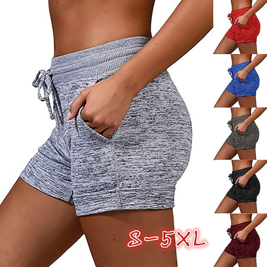 Short de sport extensible à lacets et à séchage rapide pour femme