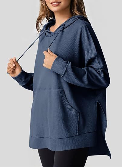 Sweat-shirt à manches longues avec poche pour femme