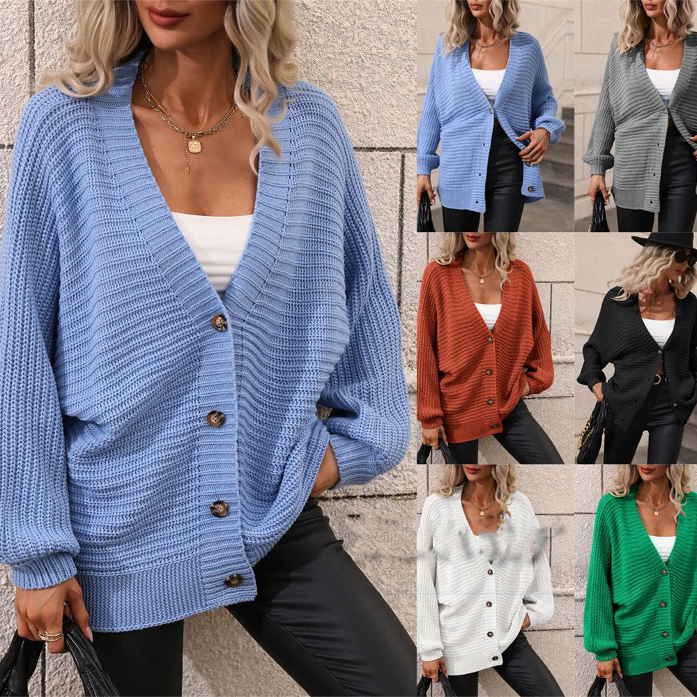 Women's Knitted Cardigan Loose Sweater