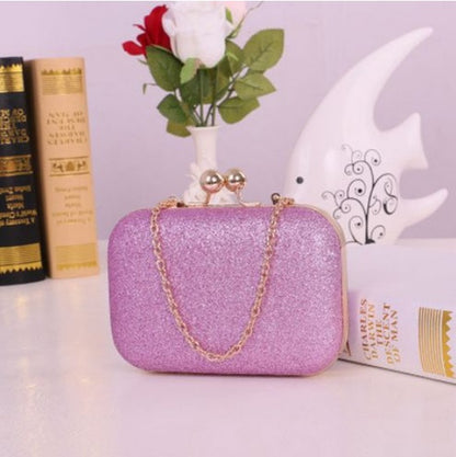 Women Handbag Evening Bags For Party New Women Chain Shoulder Bag Ladies Fashion Gold Clutch Box Bag Women Messenger