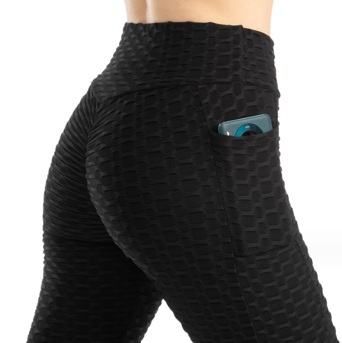 Legging slim à haute élasticité pour femme, rehaussant les hanches et absorbant la transpiration