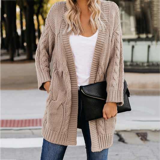 Cardigan Pull Femme Nouveau Qiu Dong Grands yards Manteau Lâche Tw