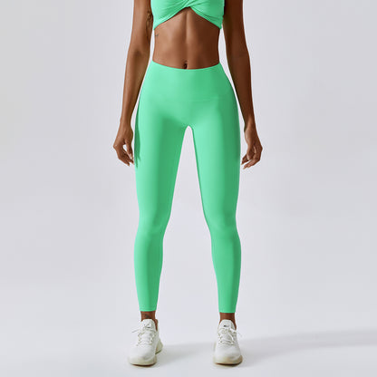 Pantalon de sport moulant taille haute à séchage rapide pour femme