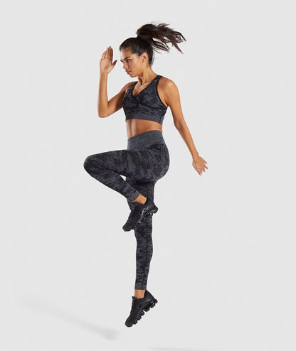 Pantalon de yoga camouflage